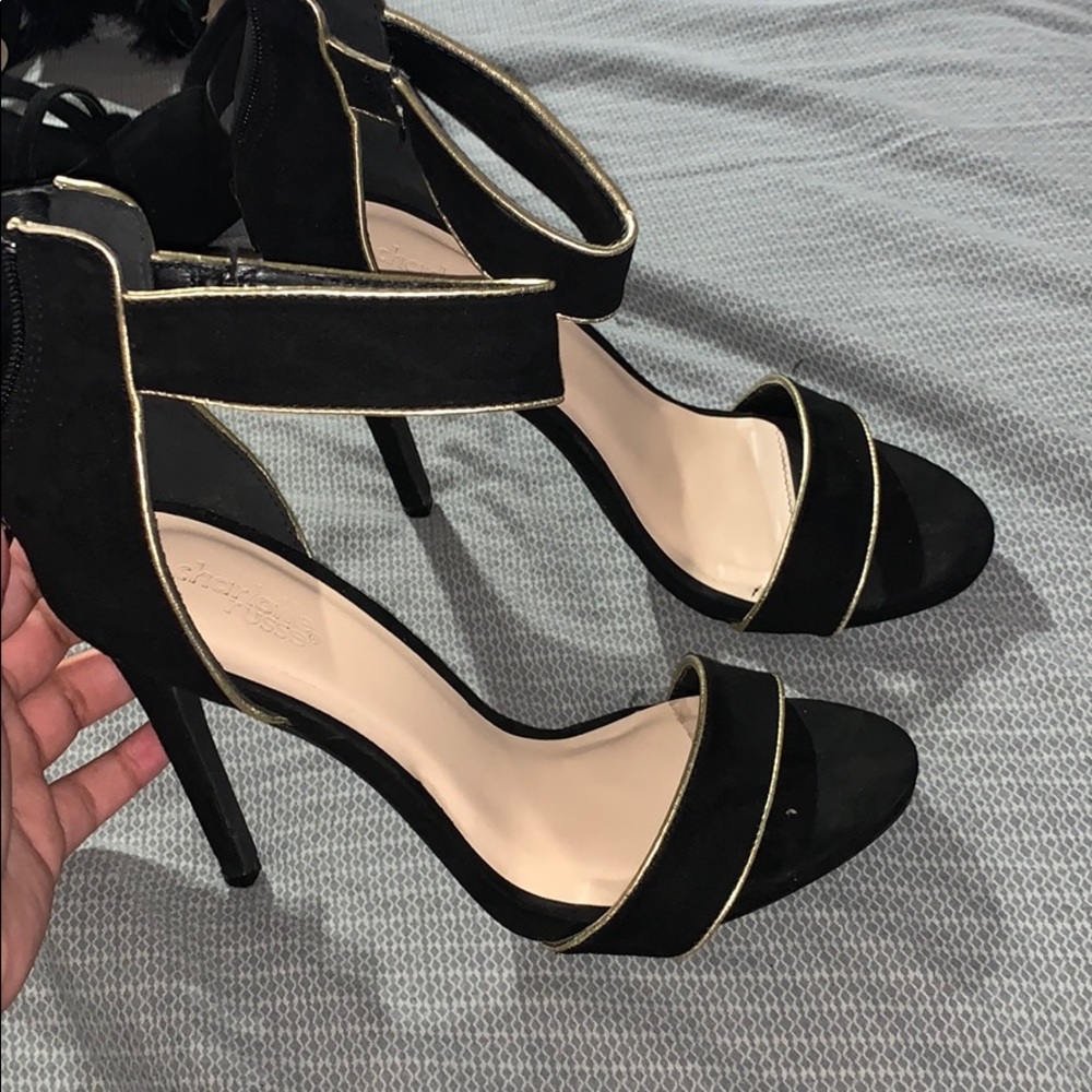 Black & Gold Heels